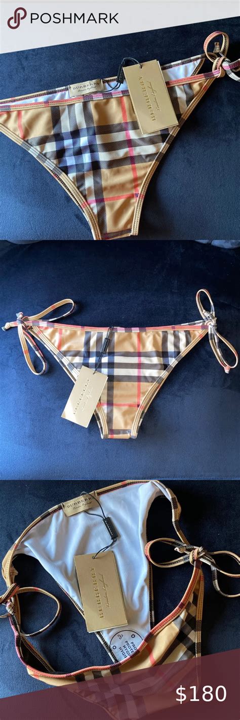 burberry inspired bathing suit|burberry plaid bikini.